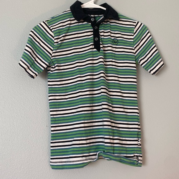 Striped Green and Blue T-Shirt - Picture 1 of 5